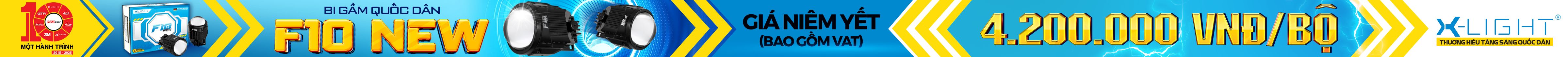 ĐÈN BI GẦM X-LIGHT F10 NEW (2025)