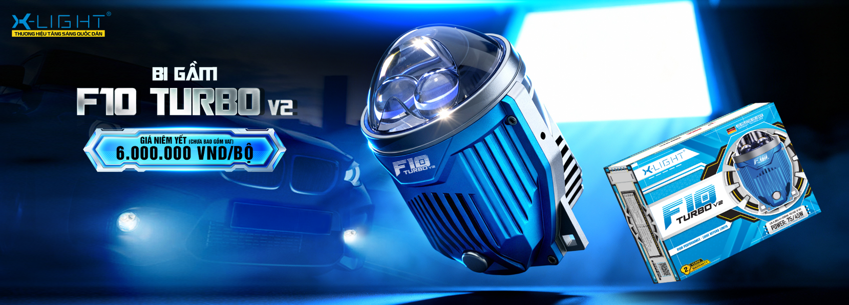ĐÈN BI GẦM X-LIGHT F10 TURBO V2