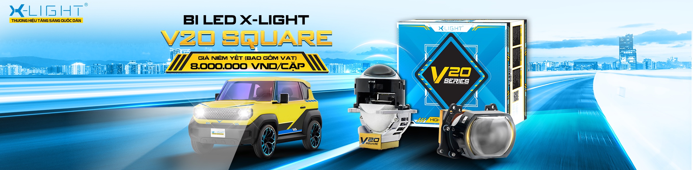 BI LED X-LIGHT V20 SQUARE BI LED X-LIGHT V20 SQUARE