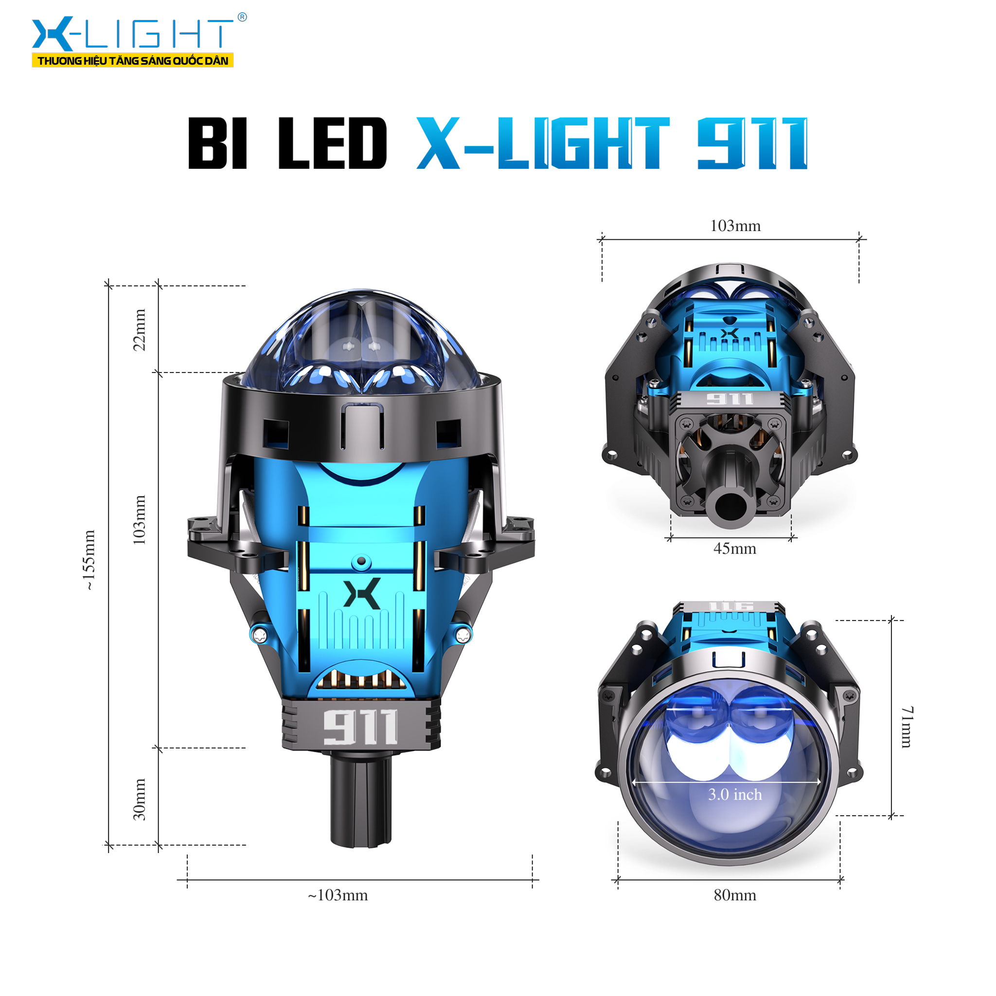 BI LED X-LIGHT 911