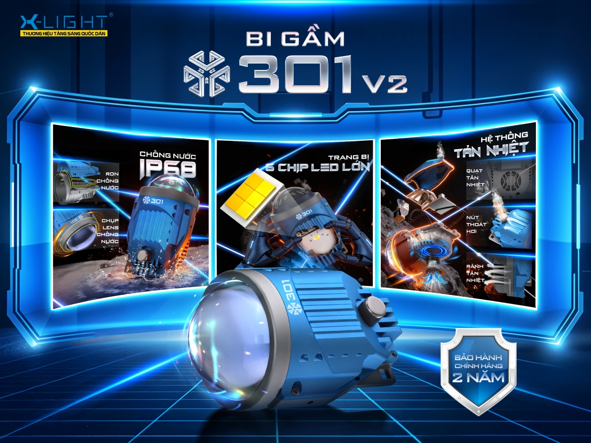 ĐÈN BI GẦM X-LIGHT 301 V2
