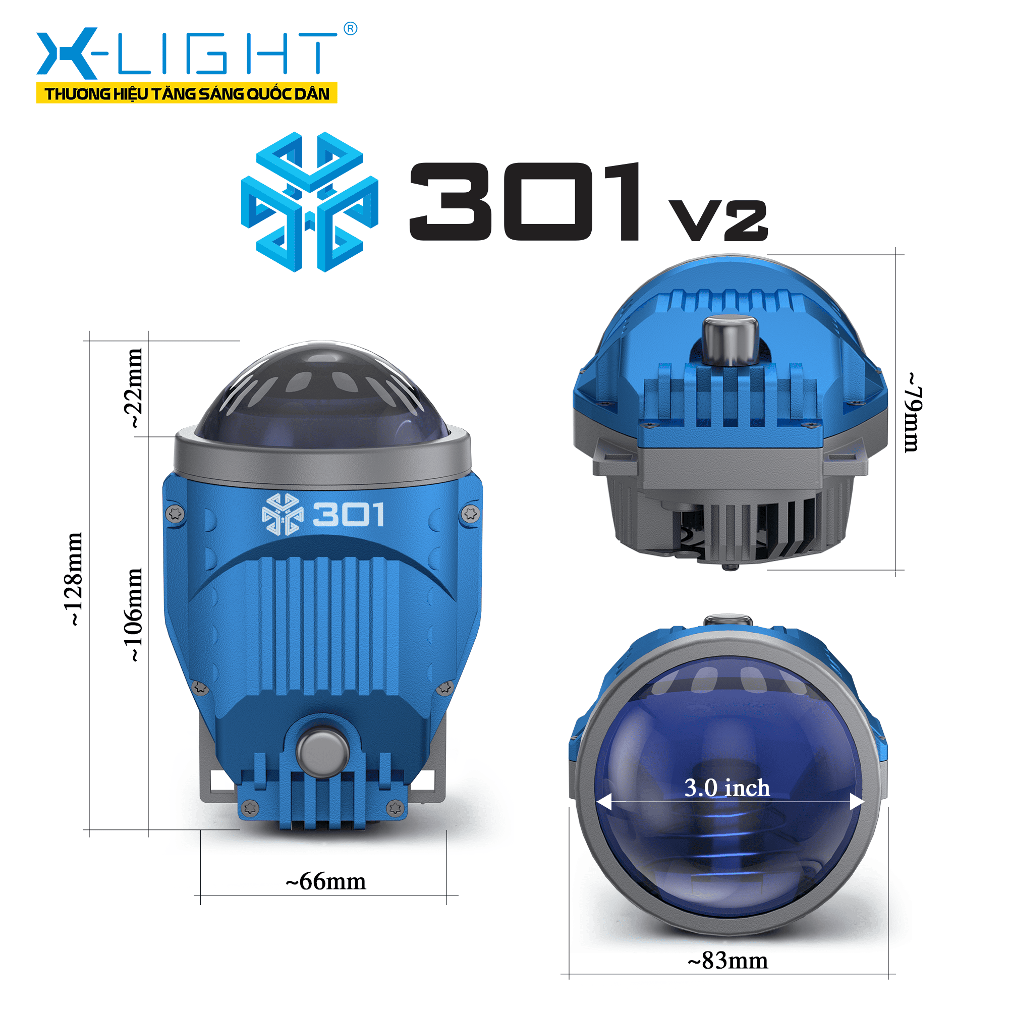 ĐÈN BI GẦM X-LIGHT 301 V2
