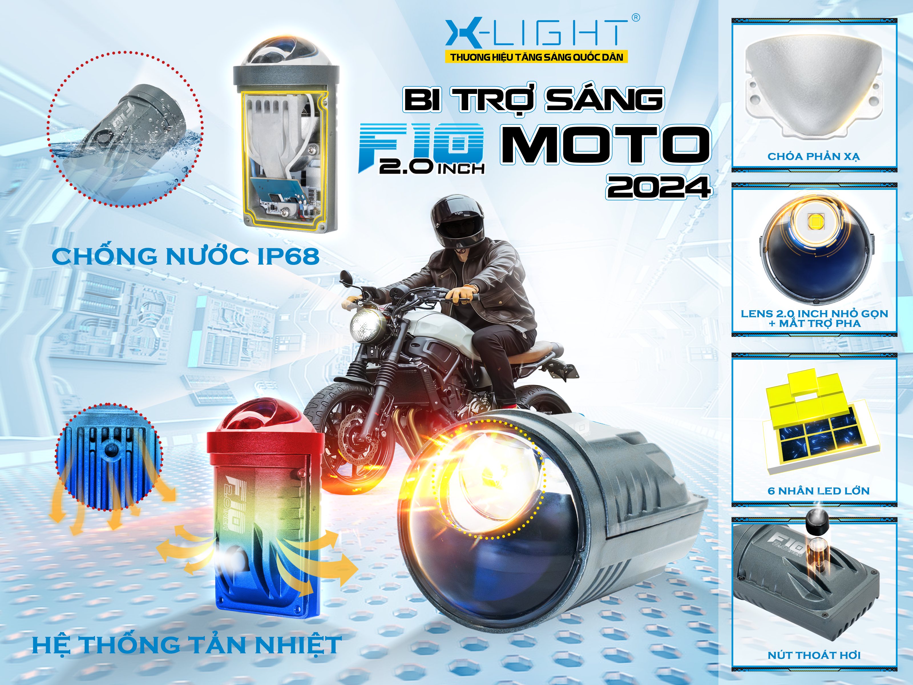 X-LIGHT F10 2.0 INCH MOTO