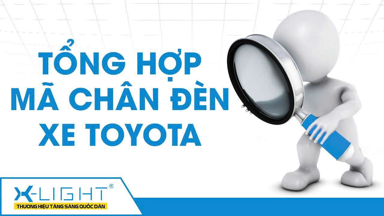 Bảng tổng hợp mã chân đèn xe Toyota