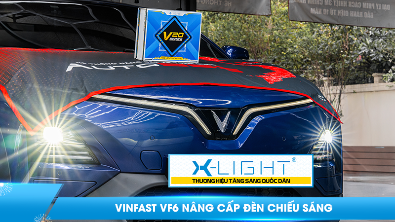 VinFast VF6 nâng cấp đèn chiếu sáng | Nâng cấp đèn X-Light chính hãng