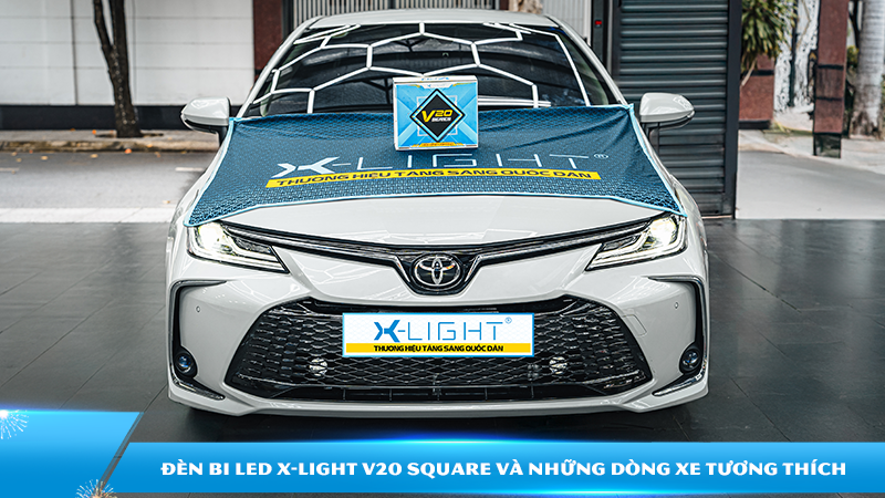 Nâng cấp đèn xe | Đèn bi LED X-Light V20 Square và những dòng xe tương thích