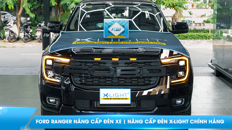 Ford Ranger nâng cấp đèn xe | Nâng cấp đèn X-Light chính hãng