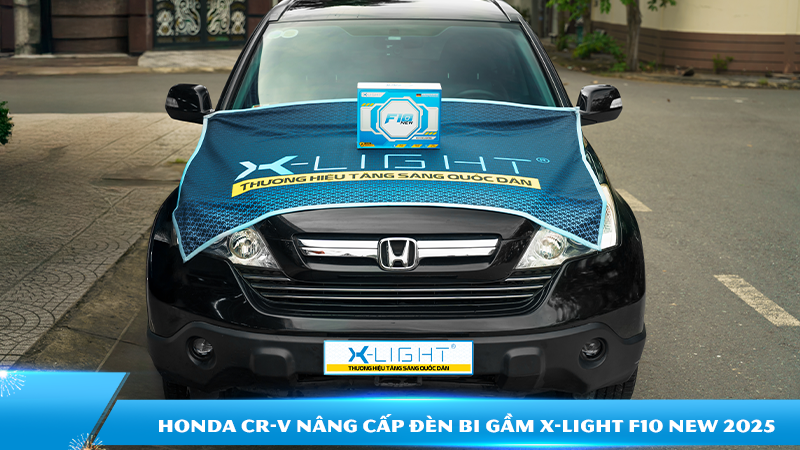 Honda CR-V nâng cấp đèn bi gầm X-Light F10 New 2025