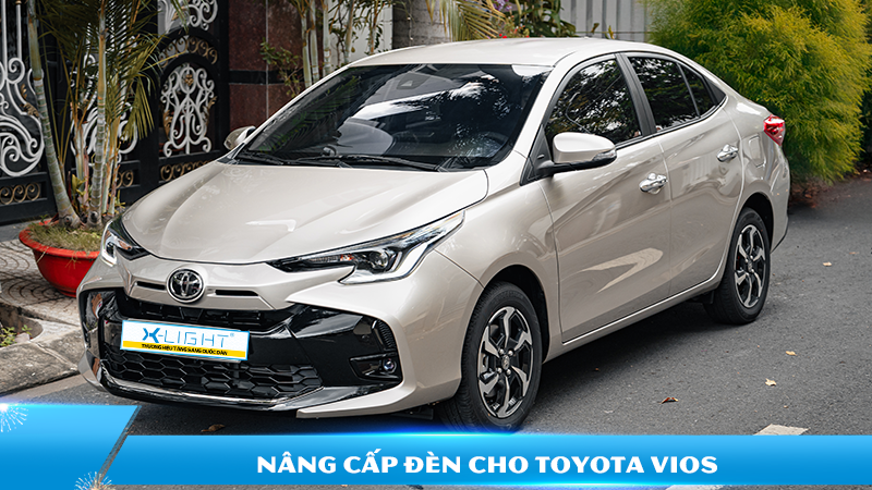 Nâng cấp đèn cho Toyota Vios | Lắp X-Light chính hãng