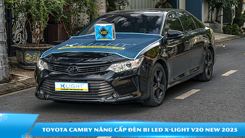 Toyota Camry sau khi nâng cấp đèn X-Light V20 New 2025 có gì khác biệt