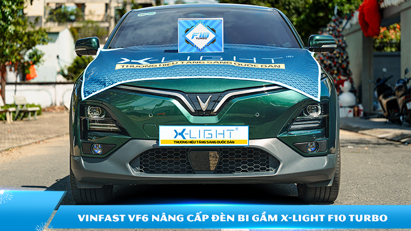 VinFast VF6 nâng cấp đèn bi gầm X-Light F10 Turbo