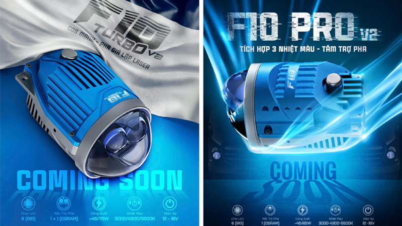 X-Light cho ra mắt phiên bản nâng cấp của bi gầm F10 Turbo và F10 Pro