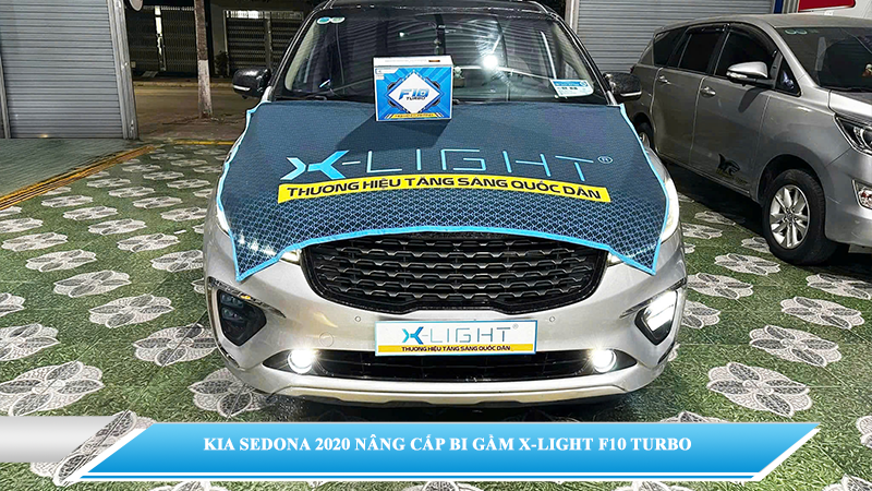 KIA SEDONA 2020 NÂNG CẤP BI GẦM X-LIGHT F10 TURBO TẠI HOÀNG HUY AUTO - TIỀN GIANG