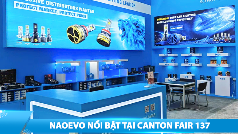 NaoEvo nổi bật tại Canton Fair 137 – Dẫn đầu công nghệ chiếu sáng ô tô 2025