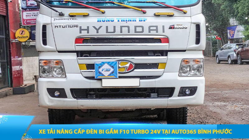 Xe tải nâng cấp đèn bi gầm F10 Turbo 24V tại Auto365 Bình Phước
