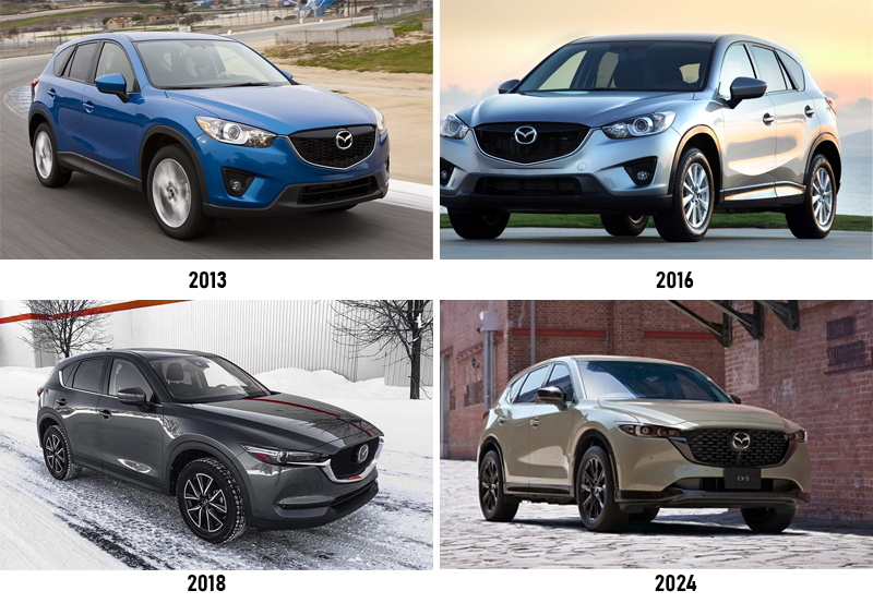 Một số phiên bản xe Mazda CX-5 qua từng năm