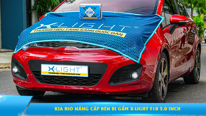 Kia Rio nâng cấp đèn bi gầm X-Light F10 2.0 inch
