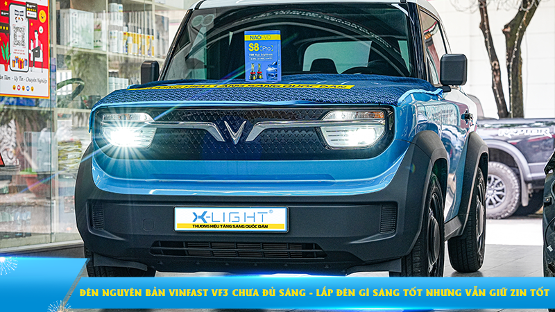 Đèn nguyên bản Vinfast VF3 chưa đủ sáng - Lắp đèn gì sáng tốt nhưng vẫn giữ zin tốt?