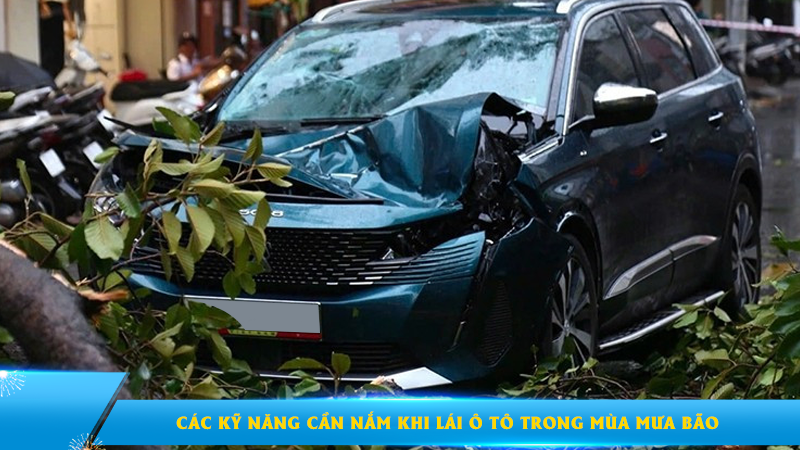 Các kỹ năng cần nắm khi lái ô tô trong mùa mưa bão