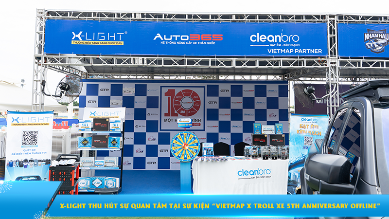 Gian hàng X-Light thu hút sự quan tâm lớn tại sự kiện Vietmap x Troll Xe 5th Anniversary Offline