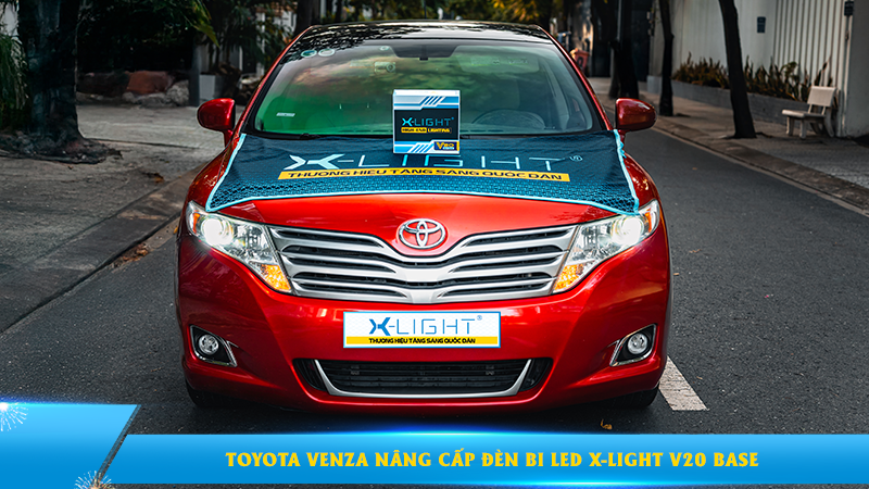 Toyota Venza nâng cấp đèn bi LED X-Light V20 Base