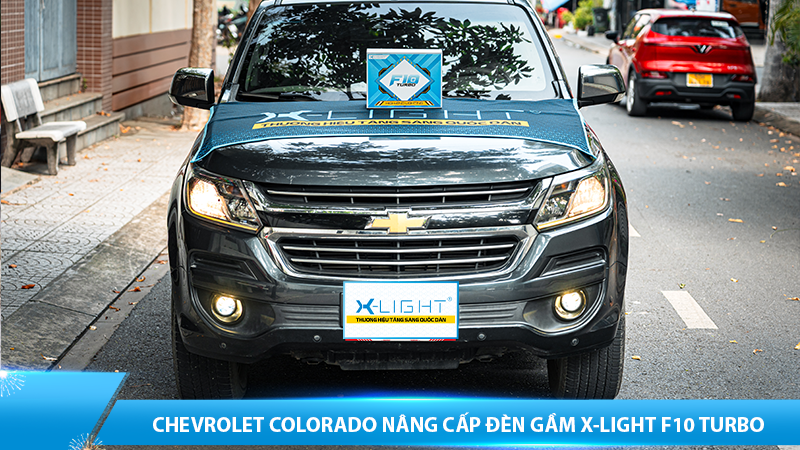 Chevrolet Colorado nâng cấp đèn gầm X-Light F10 Turbo
