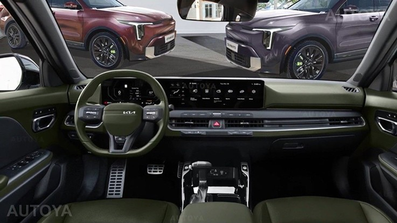 Phác thảo nội thất của Kia Sorento 2027
