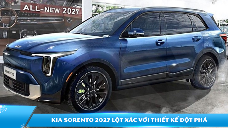 Kia Sorento 2027 lột xác với thiết kế đột phá, hứa hẹn trở thành chiếc SUV táo bạo nhất của Kia
