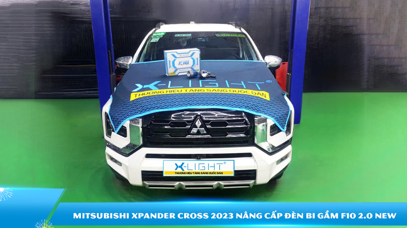 Mitsubishi Xpander Cross 2023 nâng cấp đèn bi gầm F10 2.0 New | Nâng cấp đèn gầm tại HMK Auto