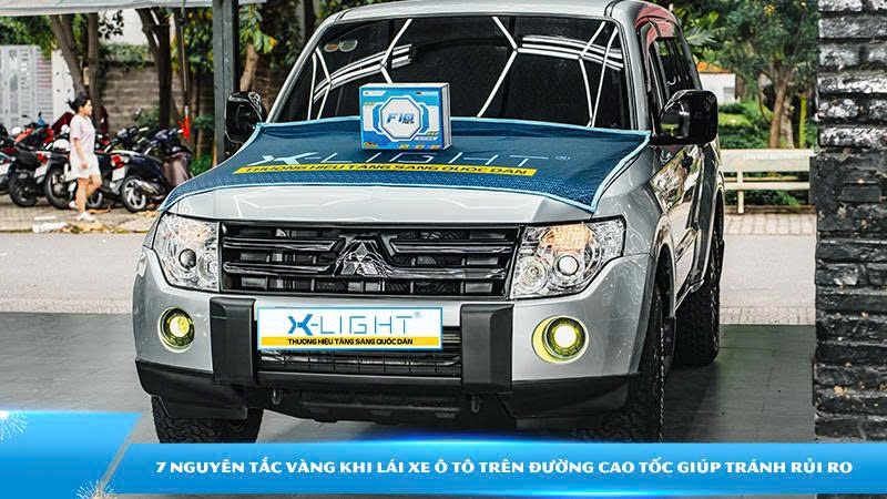 Mitsubishi Pajero V6 nâng cấp đèn bi gầm X-Light F10 New 2025