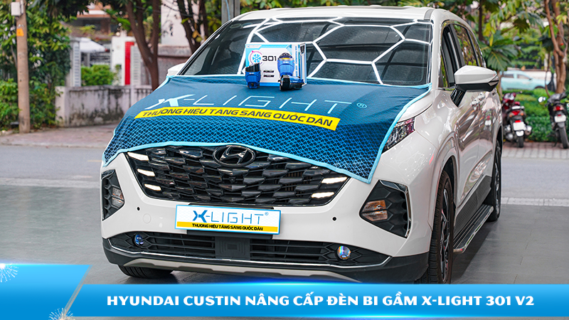 Hyundai Custin nâng cấp đèn bi gầm X-Light 301 V2 | Độ đèn X-Light chính hãng