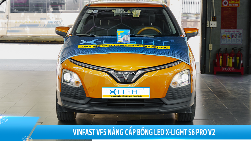 VinFast VF5 nâng cấp bóng LED X-Light S6 Pro V2 | Độ đèn X-Light chính hãng