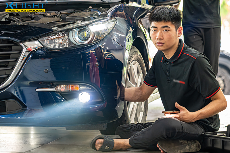 Thực hiện nâng cấp ánh sáng đúng kỹ thuật để đạt hiệu quả chiếu sáng tốt cho Mazda 3