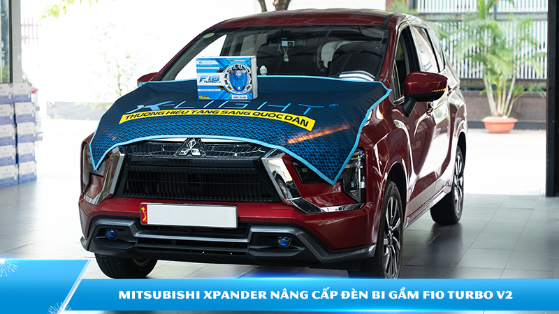 Mitsubishi Xpander nâng cấp đèn bi gầm F10 Turbo V2 | Độ đèn X-Light chính hãng