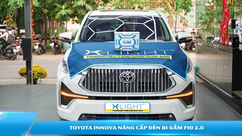 Toyota Innova nâng cấp đèn bi gầm F10 2.0 | Độ đèn X-Light chính hãng