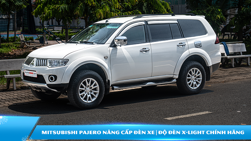 Mitsubishi Pajero nâng cấp đèn xe | Độ đèn X-Light chính hãng