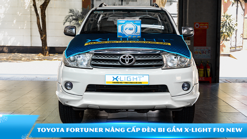 Toyota Fortuner nâng cấp đèn bi gầm X-Light F10 New