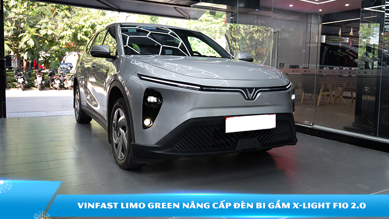 VinFast Limo Green nâng cấp đèn bi gầm X-Light F10 2.0 | Độ đèn X-Light chính hãng
