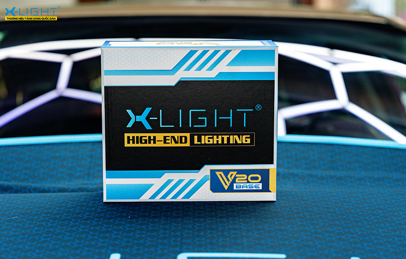 Bi LED V20 Base mang lại vùng sáng rộng và khả năng chiếu xa ổn định.