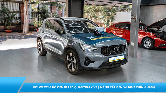 Volvo XC40 độ đèn bi LED Quantum X V2 | Nâng cấp đèn X-Light chính hãng