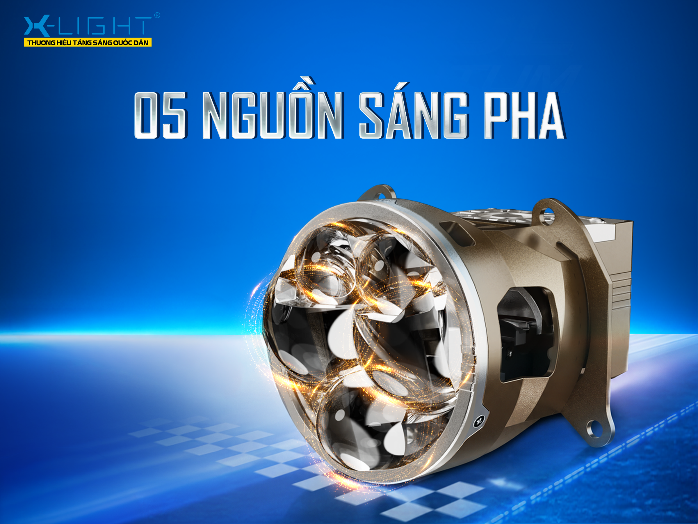 Bi LED X-Light V20L Quantum: Công nghệ 5 nguồn sáng Pha giúp chiếu xa như thế nào?